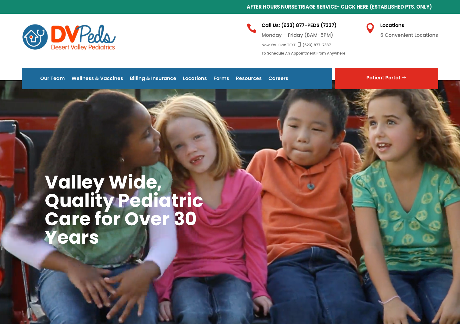Deer Valley Pediatrics homepage