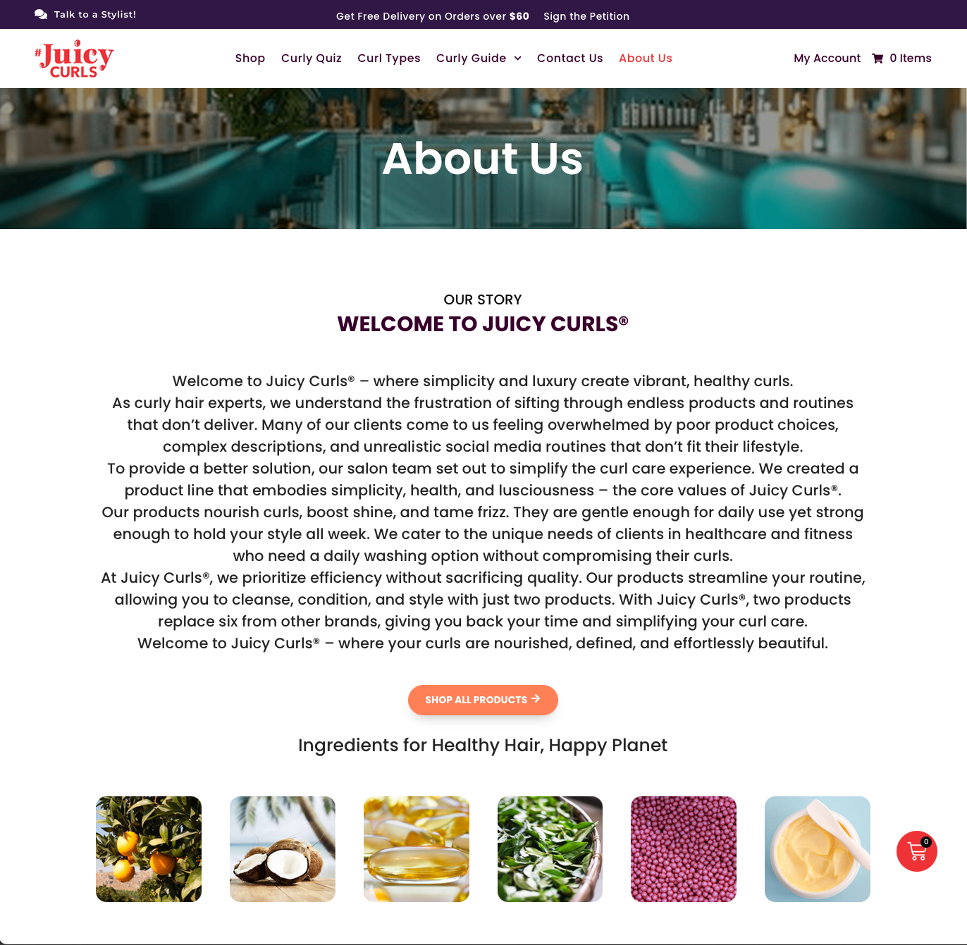 Juicy Curls about page