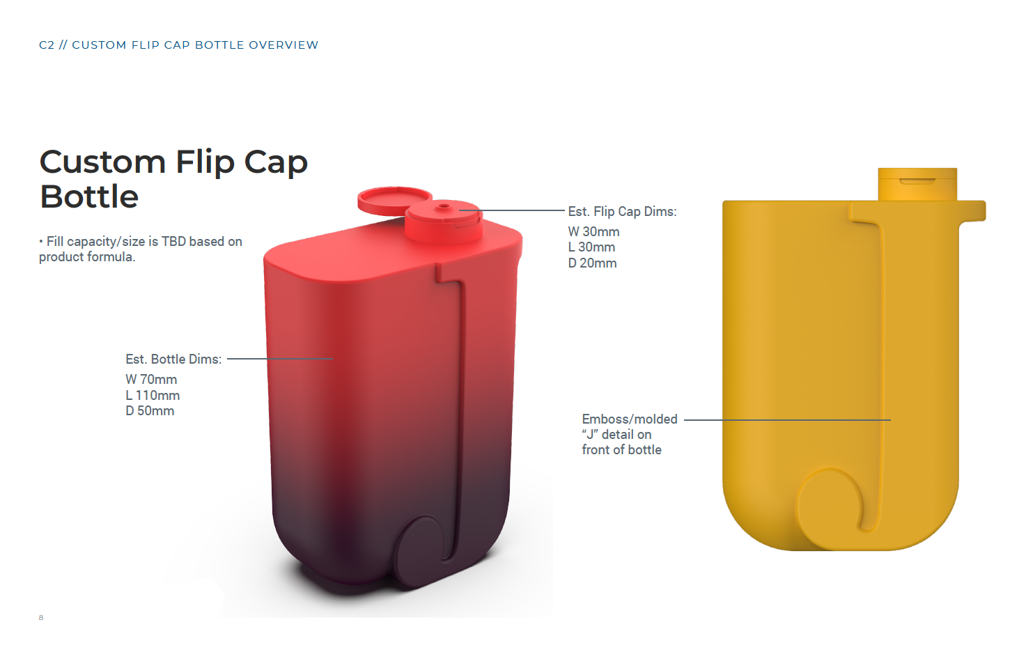 Juicy Curls custom bottle design