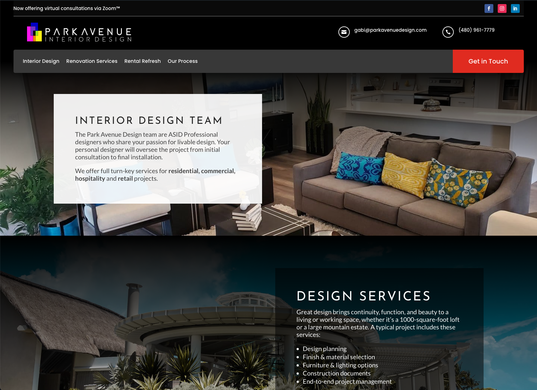 Interior design portfolio