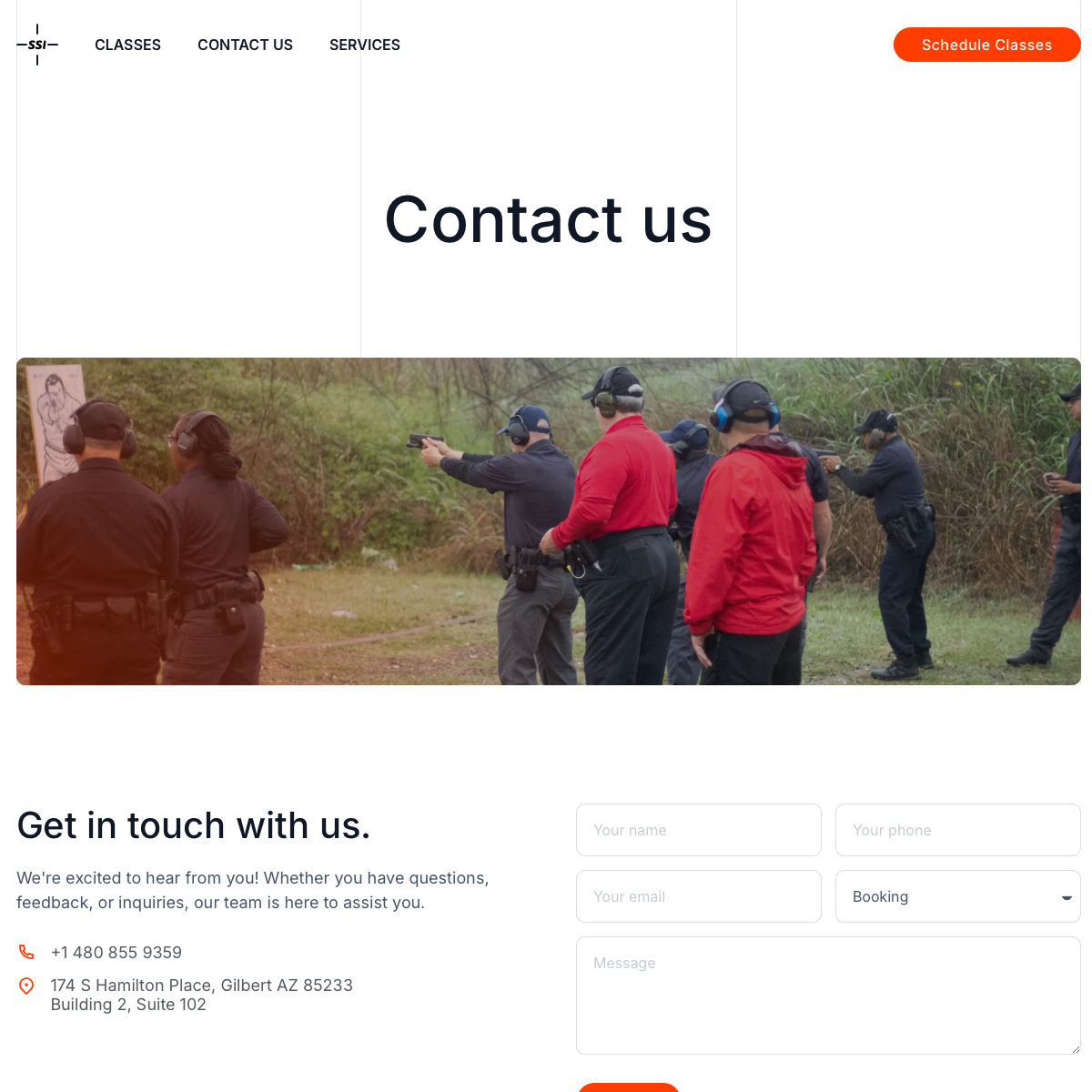 Contact page